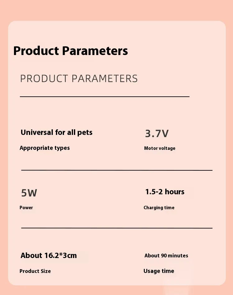 Quiet Electric Pet Nail Grinder - Rechargeable Paw Trimmer for Dogs and Cats