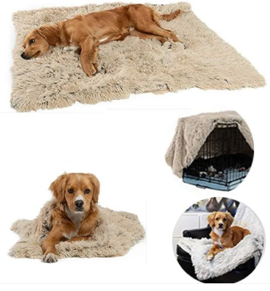 Plush Pet Blanket for Dogs and Cats - Washable Crate and Sofa Throw